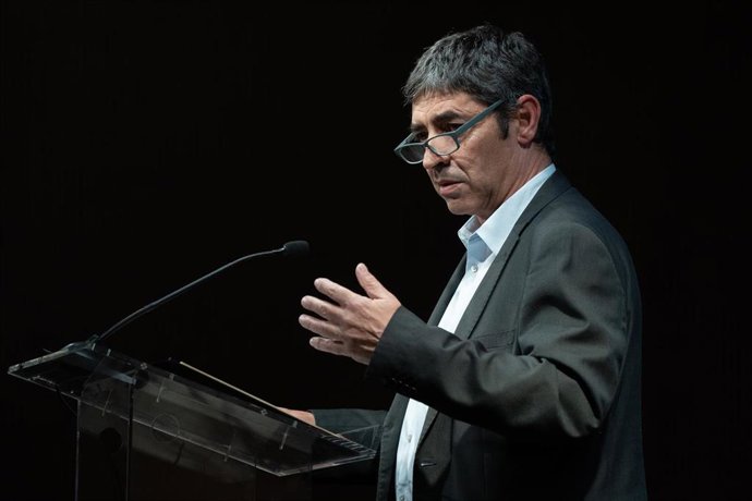 Archivo - El mayor de Mossos d'Esquadra, Josep Lluís Trapero, interviene durante la sexta edición del ciclo Diálogos por la interculturalidad, en CaixaForum, a 12 de diciembre de 2023, en Barcelona, Catalunya (España). 