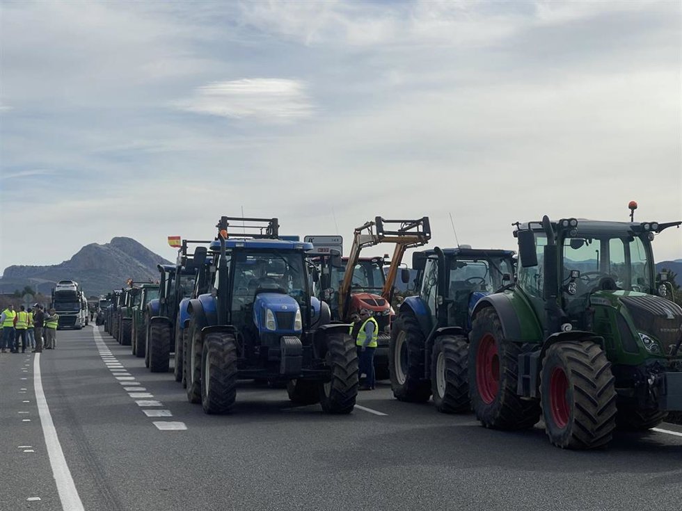 Movilizaciones de agrocultores por el campo malagueño.