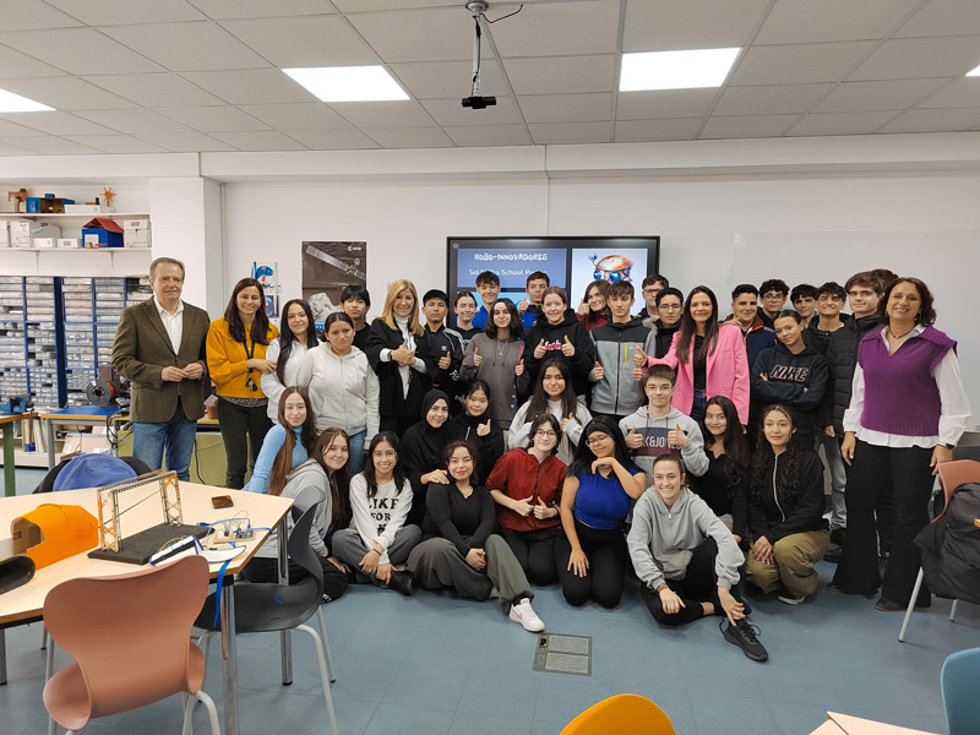 Alumnos de 1 de Bachillerato del IES Miguel Hernández
