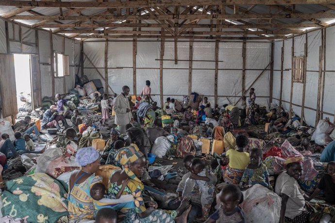 Campo de refugiados a las afueras de Goma, en la provincia de Kivu Norte, territorio ubicado en el este de RDC