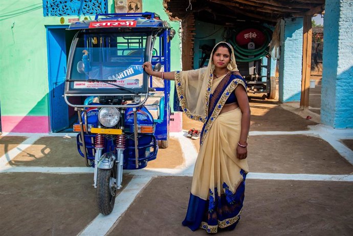 Una de las mujeres beneficiarias del proyecto.