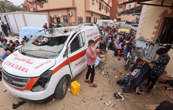 Archivo - Imagen de archivo de una entrada al Hospital Naser, en la ciudad de Jan Yunis, en el sur de la Franja de Gaza