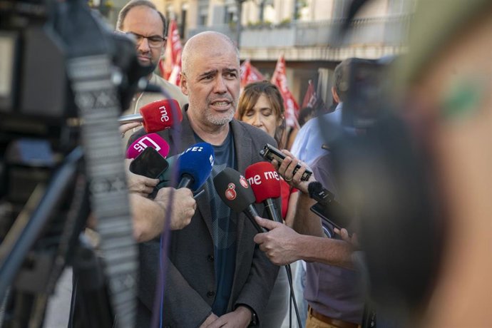 Archivo - El secretario general de CCOO, Unai Sordo, en foto de archivo