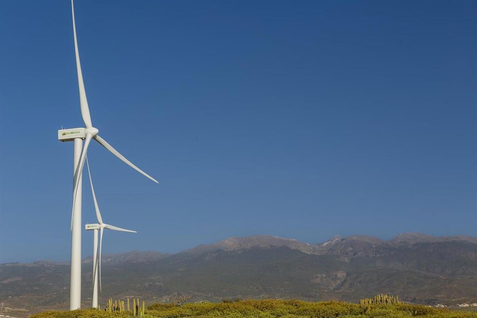 Parque eólico de Chimiche propiedad de Iberdrola