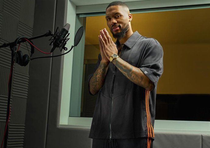 Archivo - La estrella de la NBA Damian Lillard y Tissot lanzan un reloj en edición especial.