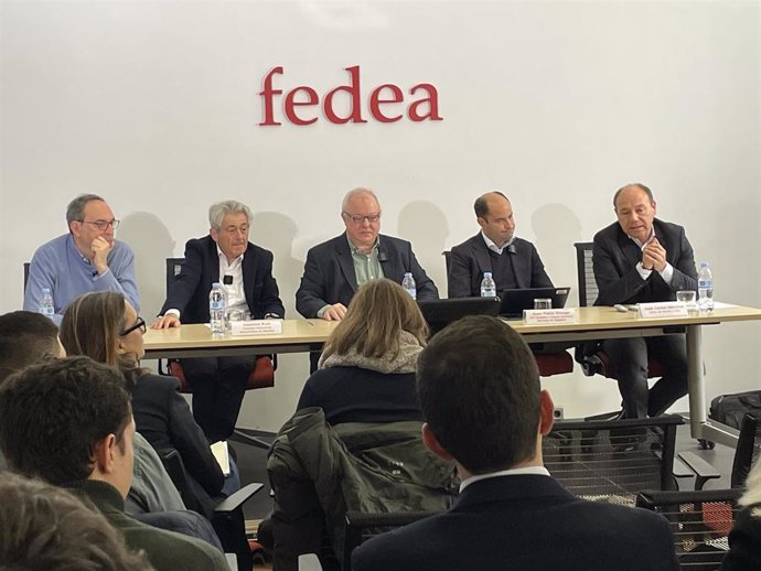 De izda a dcha: Javier Ferri, Valentín Pich, Ángel de la Fuente, Juan Pablo Riesgo y José Carlos Sánchez de la Vega