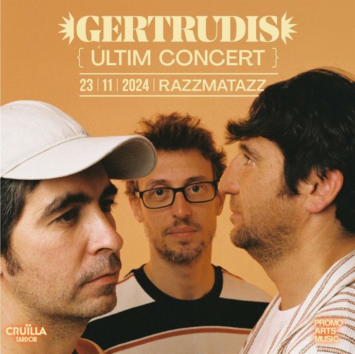 Cartell de l'últim concert de Gertrudis a Barcelona