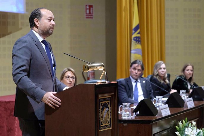 El secretario general de Universidades de la Junta de Andalucía, Ramón Herrera, en la celebración del Día de la Universidad Pablo de Olavide, en una imagen de archivo.