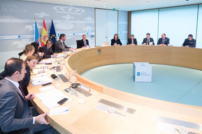 Rueda preside la reunión del Consello de la Xunta.