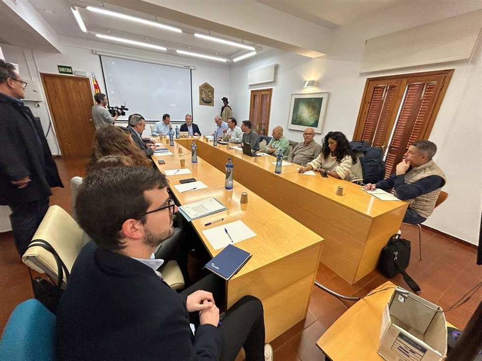 Junta de Aguas en el Consell de Formentera.