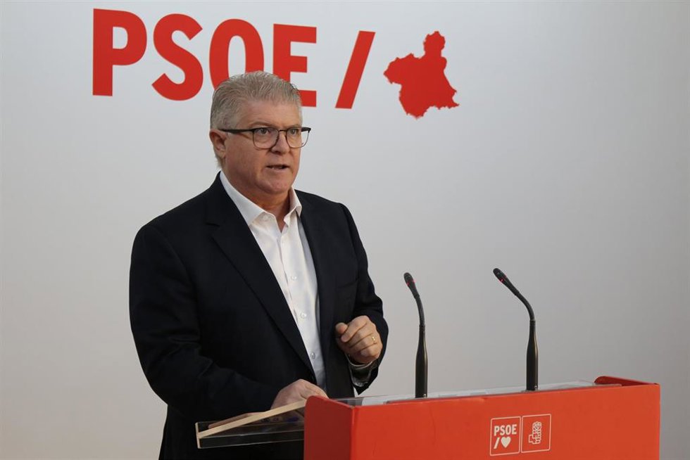 El secretario general del PSOE en la Región de Murcia, Pepe Vélez