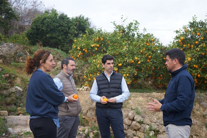 El secretario general del PP de Málaga, José Ramón Carmona, en Coín