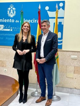 Sebastián Hidalgo con María Solanes.