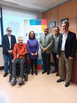 Reunión del Comité de Representantes de Personas con Discapacidad de Castilla-La Mancha con la Federación de Municipios.