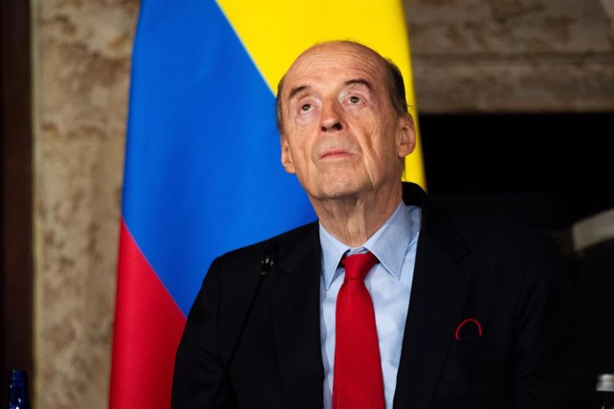 Archivo - October 9, 2023, Bogota, Cundinamarca, Colombia: Jaime Enrique Rodriguez, president of the state council of Colombia during the installation of the 162 session of the Inter-American Court of Human Rights (IACHR) in Bogota, Colombia, October 9, 2