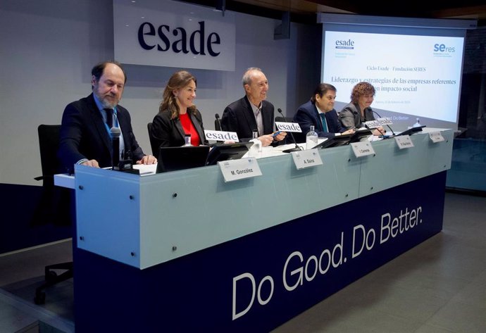 Sesión Liderazgo y estrategias de las empresas referentes en impacto social, organizada por Esade y la Fundación SERES