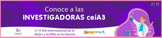 Cartel del Día Internacional de la Mujer y la Niña en la Ciencia.