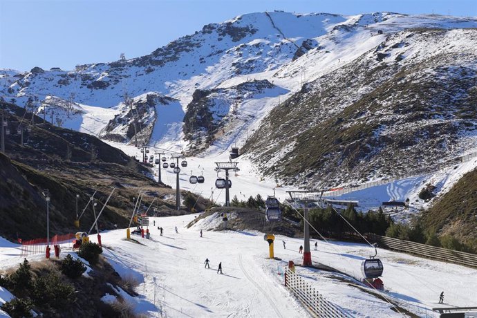 Imagen de la estación de esquí de Sierra Nevada el pasado 4 de febrero 