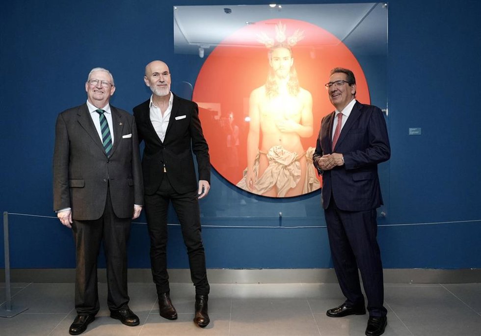 Inauguración de las exposiciones que se podrán visitar durante la Cuaresma en la Fundación Cajasol