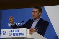 Feijóo pide el voto para que las "tinieblas" no lleguen a Galicia: "Somos los guardianes de la Constitución"