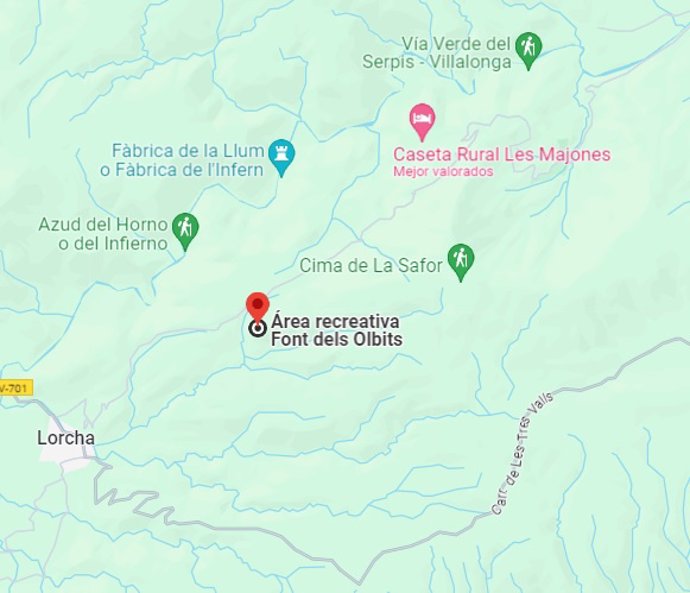 Lloc on es va trobar l'animal mort