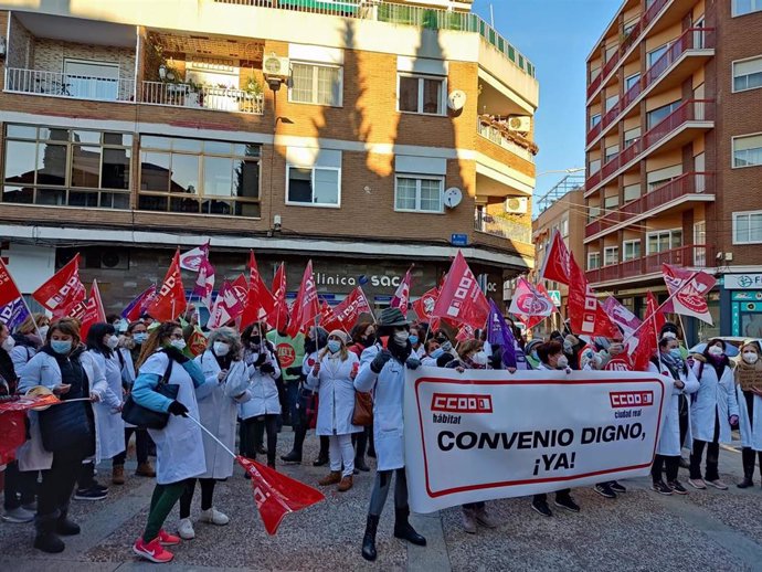 Protestas de las trabajadoras de Ayuda a Domicilio.