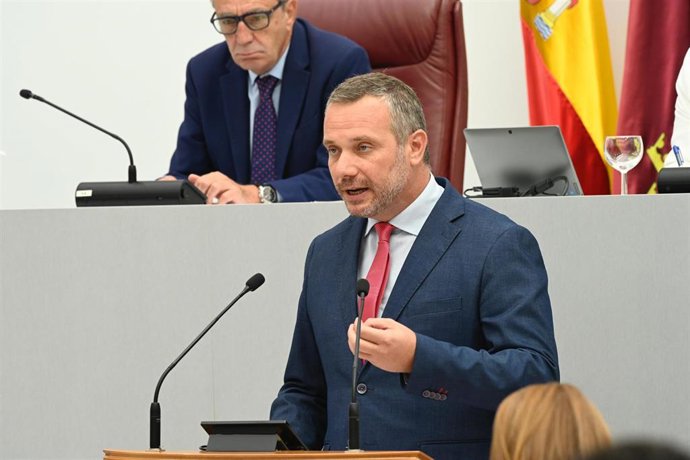 Archivo - El portavoz del Partido Popular de la Asamblea Regional Joaquín Segado