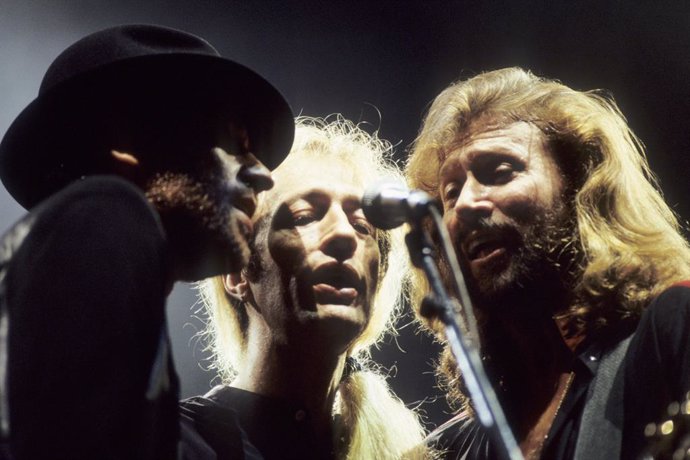 Archivo - - Maurice Gibb, Robin Gibb Y Barry Gibb, Los Bee Gees, En Concierto En Londres