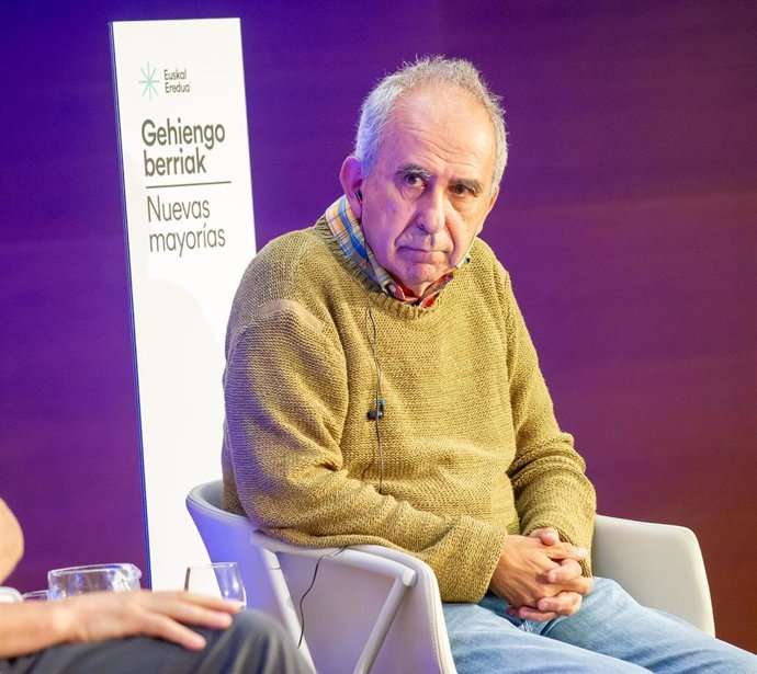 Archivo - El que fuera presidente de la Sala de lo Social del TSJPV, Manuel Díaz de Rábago, durante un coloquio de EH Bildu, en el Palacio de Congresos y Auditorio Kursaal, a 22 de junio de 2022, en Donostia-San Sebastián