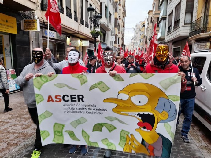 Manifestación de los sindicatos