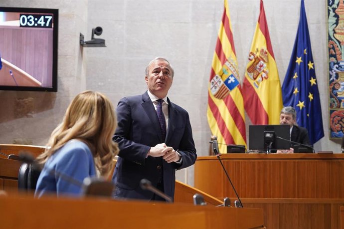 El presidente del Gobierno de Aragón, Jorge Azcón.