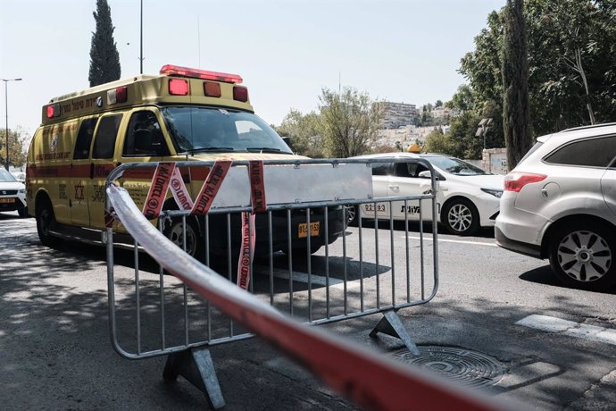 Archivo - Una ambulancia en Jerusalén, Israel (archivo)