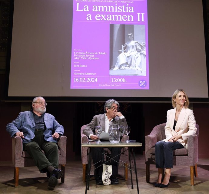 Debate 'La amnistía a examen II', en el Ateneo de Madrid, a 16 de febrero de 2024, en Madrid (España). 