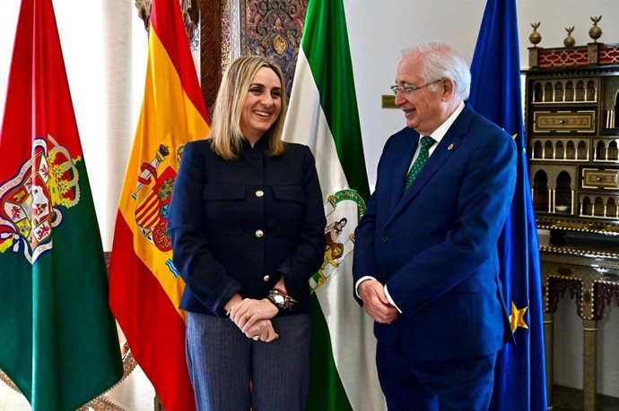 Marifrán Carazo y Juan José Imbroda