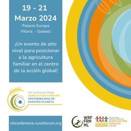 Vitoria-Gasteiz acogerá del 19 al 21 de marzo la octava edición de la Conferencia Global sobre Agricultura Familiar