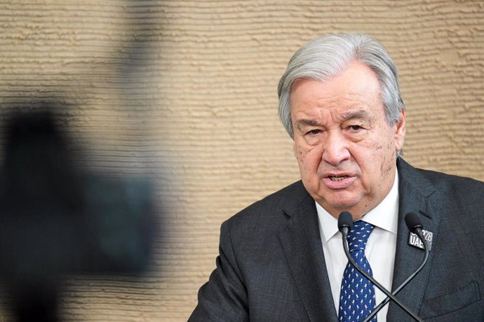Archivo - Imagen de archivo del secretario general de la ONU, António Guterres.