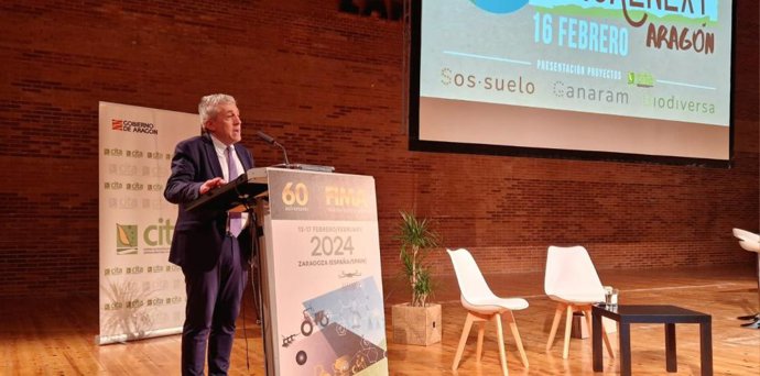 La jornada Agroalnext ha sido inaugurada por el consejero de Agricultura, Ganadería y Alimentación del Gobierno de Aragón, Ángel Samper