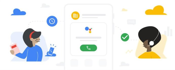 Archivo - Google prueba una función para gestionar llamadas a líneas de atención al cliente.