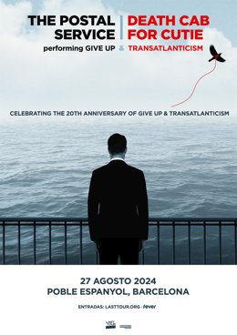 Cartel de la gira conjunta de The Postal Service y Death Cab for Cutie