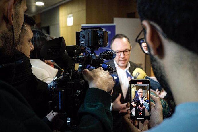 El jefe de Gobierno de Andorra, Xavier Espot, en declaraciones a los medios.