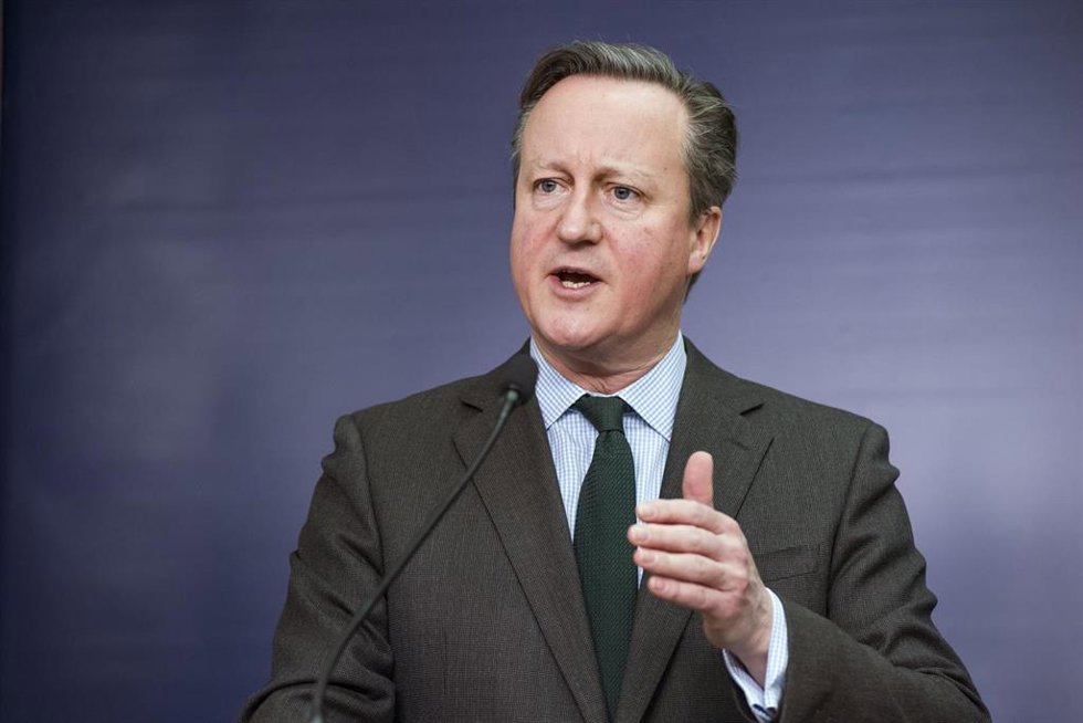 El ministro de Exteriores británico, David Cameron.