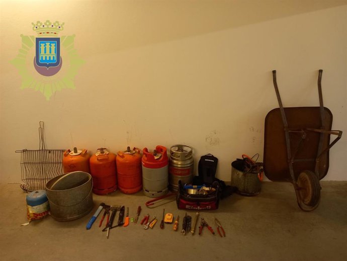 Objetos sustraídos por los 'okupas'