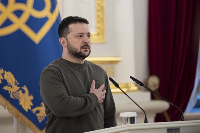 El presidente de Ucrania, Volodimir Zelenski, en una imagen de archivo. 