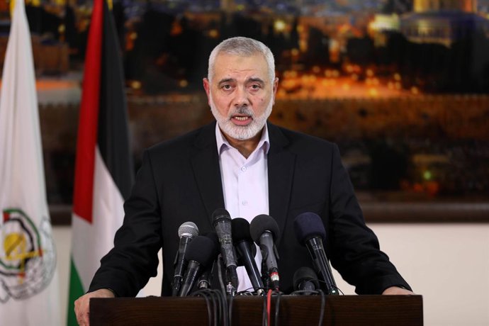 Archivo - El líder del bra polític de Hamas, Ismail Haniyeh 