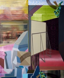 Ricardo González García 2023 Contra-emplazamiento (óleo y acrílico sobre lienzo)