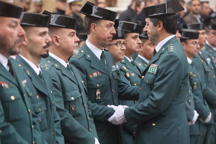 La Catedral de Cádiz acoge el funeral por los guardias civiles arrollados por una narcolancha en Barbate, a 11 de febrero de 2024 en Cádiz (Andalucía, España)