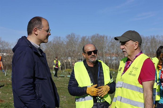 El concejal de Medio Ambiente, Alejandro Garcia Pellitero, durante un acto este sábado en Valladolid