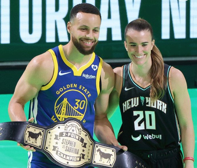 Stephen Curry gana a Sabrina Ionescu en el desafío de triples del NBA All-Star 2024