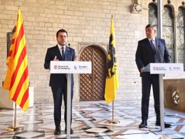 El president de la Generalitat, Pere Aragonès, agraeix que el ministre-president de Flandes (Bèlgica), Jan Jambon, mostri "el seu suport al reconeixement del català en les institucions europees"