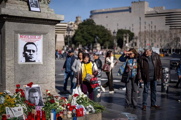 Homenatge a Navalni a Barcelona